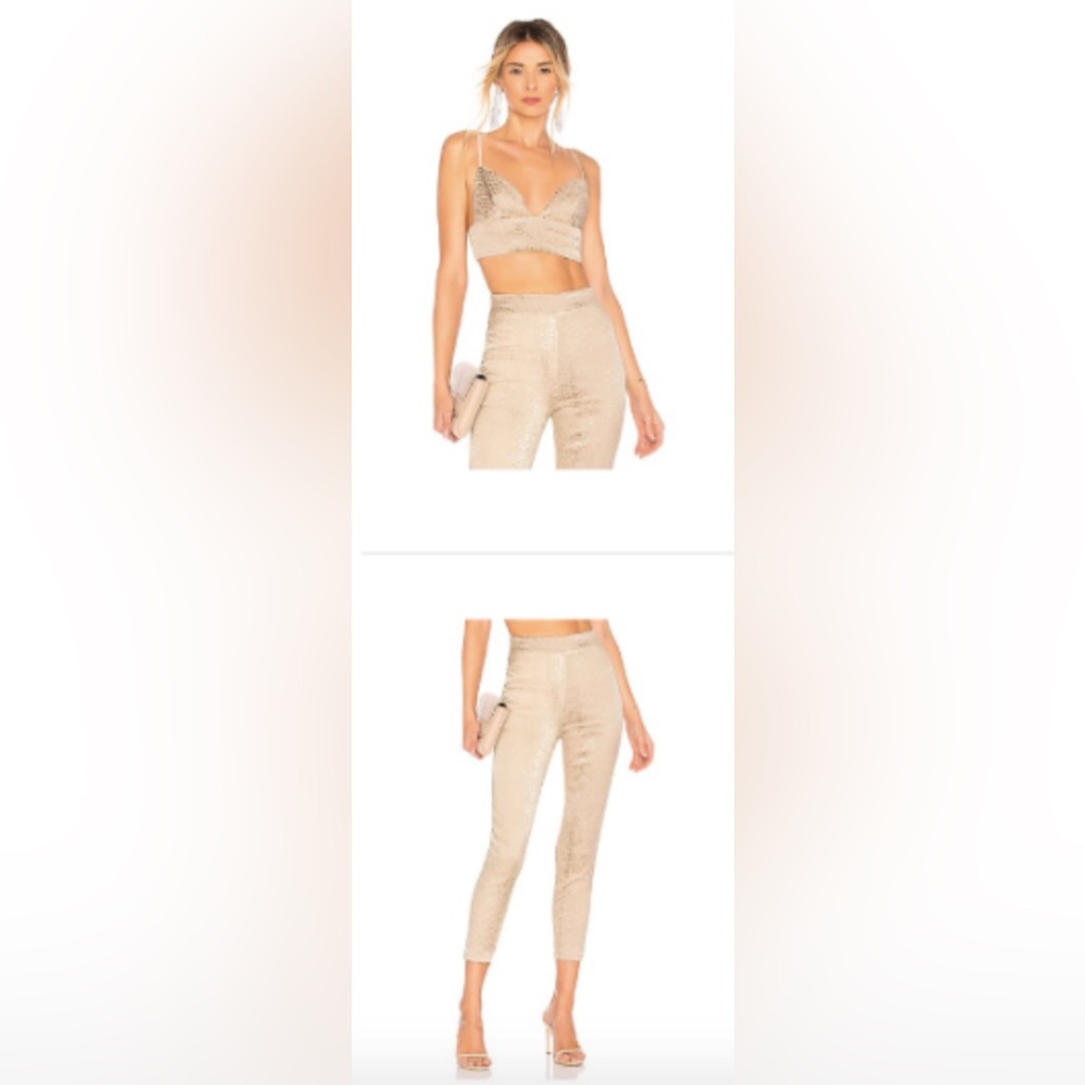 Brown Textured Women's Pants